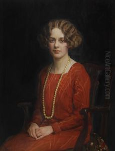 Portrait Of Joyce Mary Jacobsen by Maud Hall-Neale