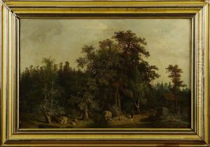 Landskap by Carl Hallberg