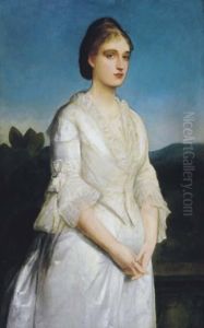 Portrait Of Mrs. S. Dickinson by Edward Charles Halle