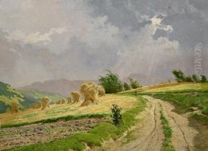 Landschaft Mit Kornmandln by Tony Haller