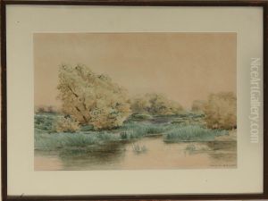 Marsh Scene by Hendricks A. Hallett