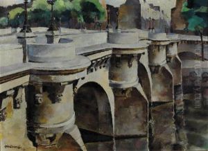 Le Pont Neuf by George Hawley Hallowell