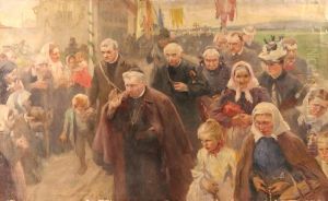 The Procession by Artur Lajos Halmi
