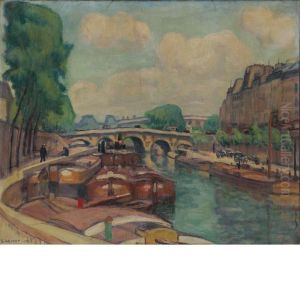 La Seine, Paris by Samuel Halpert