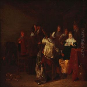 Interior With Musicians by Dirck Hals