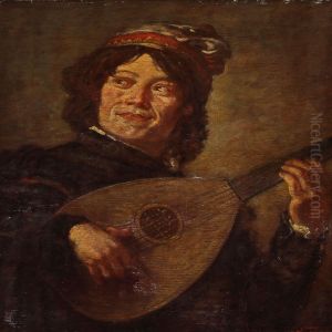 "buffoon Playing A Lute"