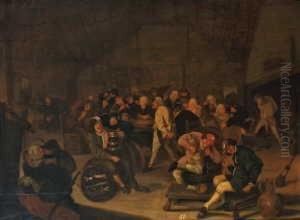 Bauerngesellschaft. by Harmen Fransz. Hals