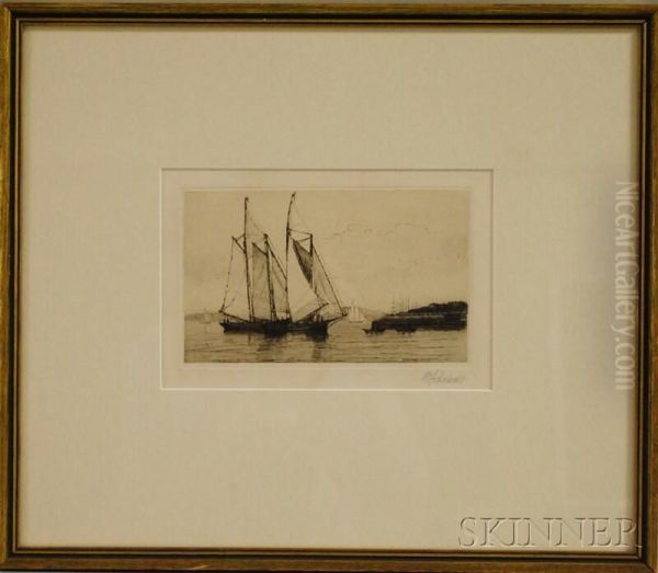 Schooners Becalmed - view 1