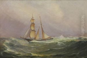 Ship At Sea by William Formby Halsall