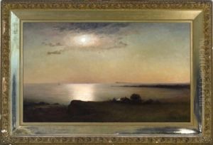Probably Outer Boston Harbor by William Formby Halsall