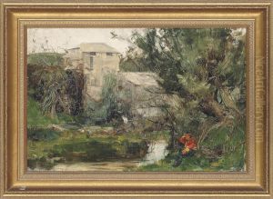 A Rest At Cot Mill, St Just, Cornwall by Keeley Halswelle