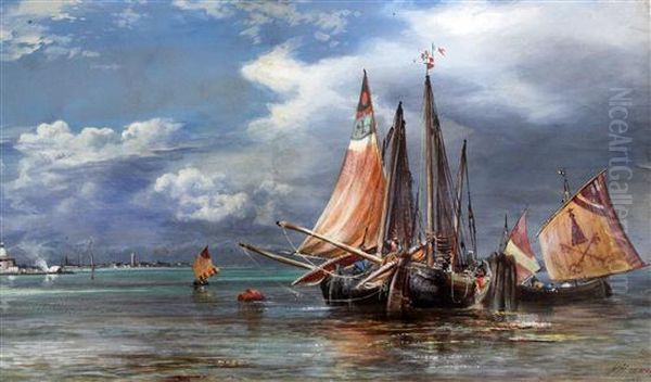Fishing Boats In The Venetian Lagoon - view 1
