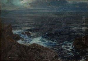 Mer Au Clair De Lune by Willy Hamacher