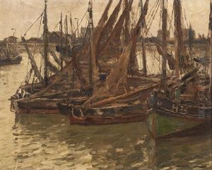 Segelboote Imhafen by Wilhelm Hambutchen