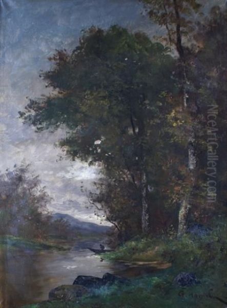 Pecheur Au Bord De La Riviere - view 1