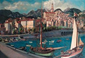 The Harbour Of Menton by Jack Hamel