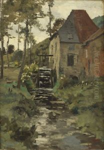 De Moulin D'hoeylandt by Adolphe Jean Hamesse