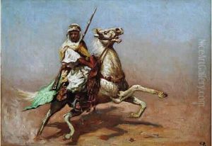 Cavalier Arabe. by Charles Hamilton