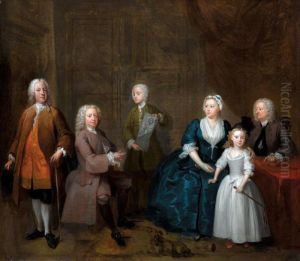 A Family Conversation Piece by Gawen Hamilton