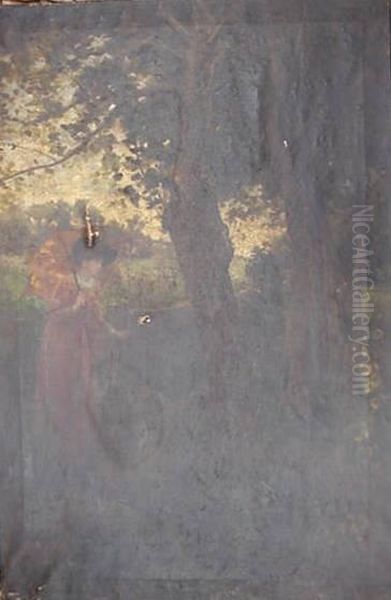 Hamilton- Woman With Parasol And Dog - view 1