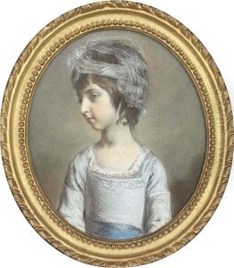 Portrait Of A Young Girl by Hugh Douglas Hamilton