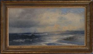 Hamilton:coastal View With Ships by James Hamilton