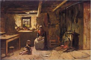 Playing With The Kitten by James Hamilton