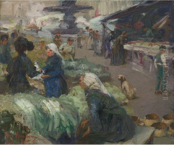 Market Scene, Giverney [sic] - view 1