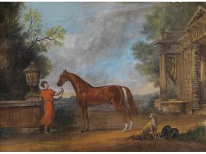 Portrait Eines Braunen Pferdes