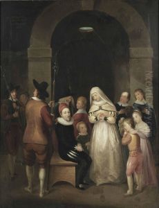 Sir William Dick Of Braid In Prison by William Hamilton