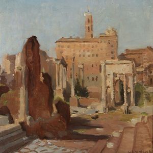 View From The Roman Forum In Rome by Marius Hammann
