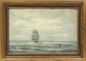 Harbor Scene by Carl August Heliodor Hammarstrom