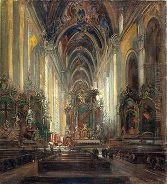 Interieur Einer Barockisierten Kirche - view 1