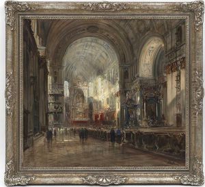 Interieur Der Munchner Michaelskirche by Otto Hammel