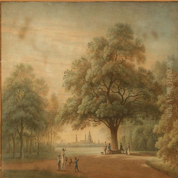 View Of A Park In Dresden, Germany - view 1