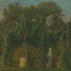 An Italian Woman By The Well by William Hammer
