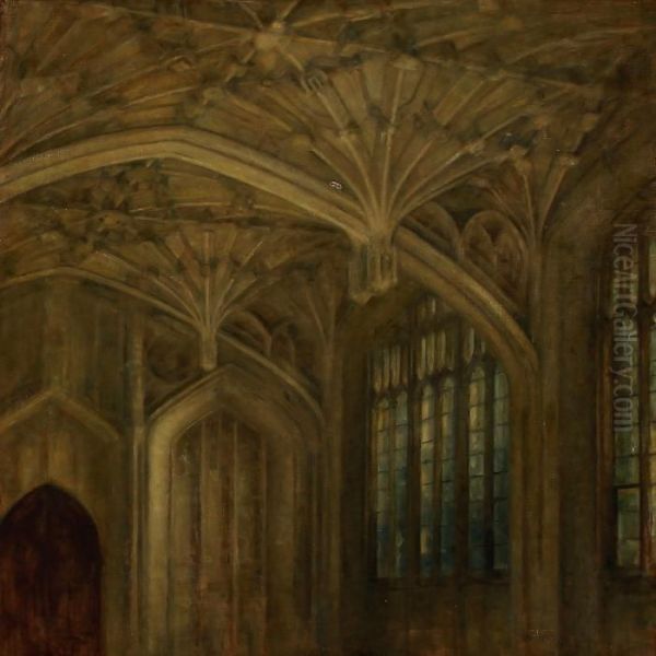 Church Interior From Osney Abbey In Oxford - view 1