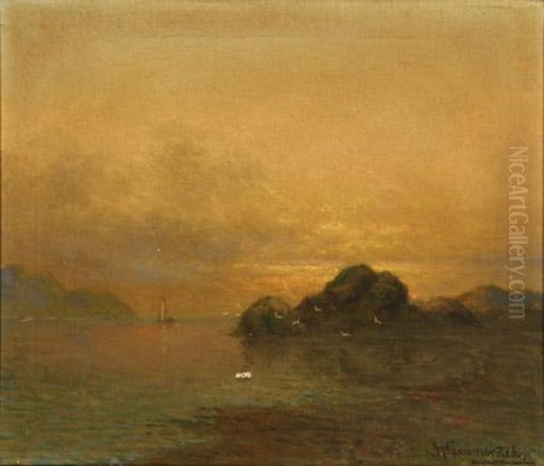 Inlet Scene, Sunset - view 1