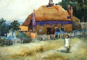 Figure And Cottage