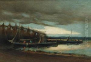 Fishing Boats By The Bay by John A. Hammond