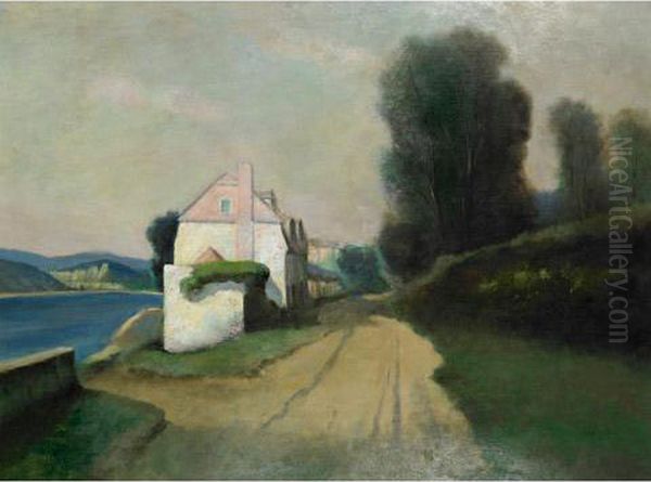 European Lakeside Landscape - view 1