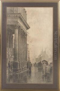 The Theatre Royal, Nottingham Signed And Dated 'hammond/1885' (lower Right) by Thomas William Hammond