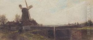 Old Mill Lock by Thomas William Hammond