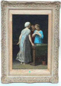 La Vendeuse De Bijoux by Jean-Louis Hamon