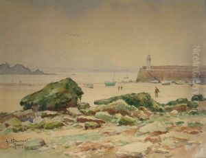 Erquy, Pecheurs A Maree Basse Erquy, Pecheurs A Maree Basse