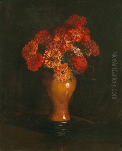 Still Life With Zinnia - view 1