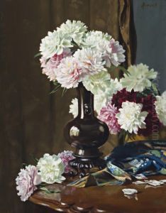 Peonies by Carl Hampel