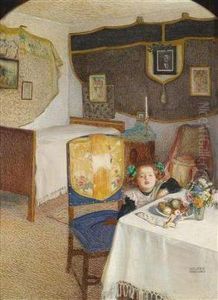 Der Namenstagtisch by Sigmund Walter Hampel