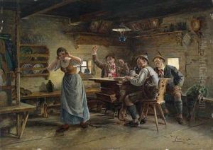 Musical Entertainment In The Alps by Johann Hamza