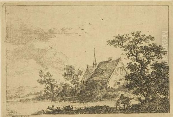 Hutte Und Kirche Am Wasser. - view 1